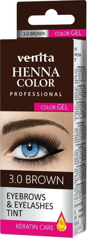 Venita Professional Henna Color Gel żelowa farba do brwi i rzęs 3.0 Brown