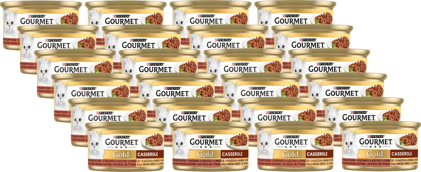 Purina Purina Gourmet Gold kaczka/indyk w sosie 24x85g