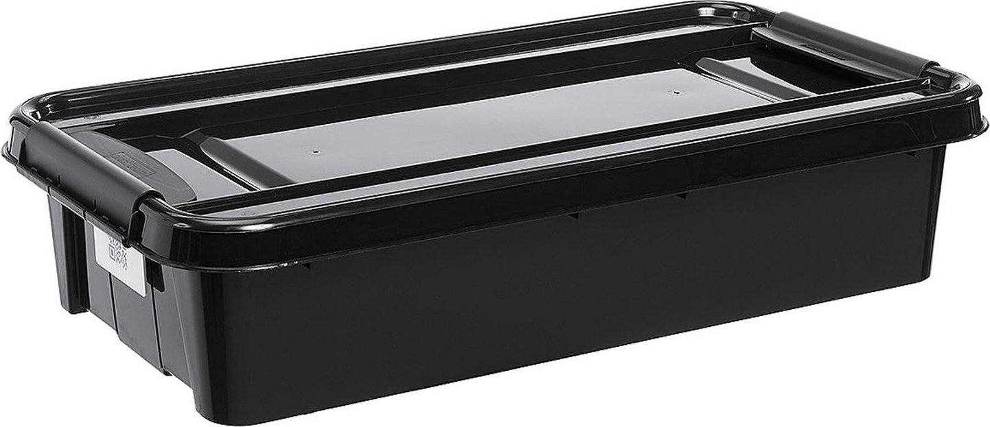 Plast Team Pojemnik z pokrywą pod łóżko PlastTeam ProBox Recycle QR 31L czarny