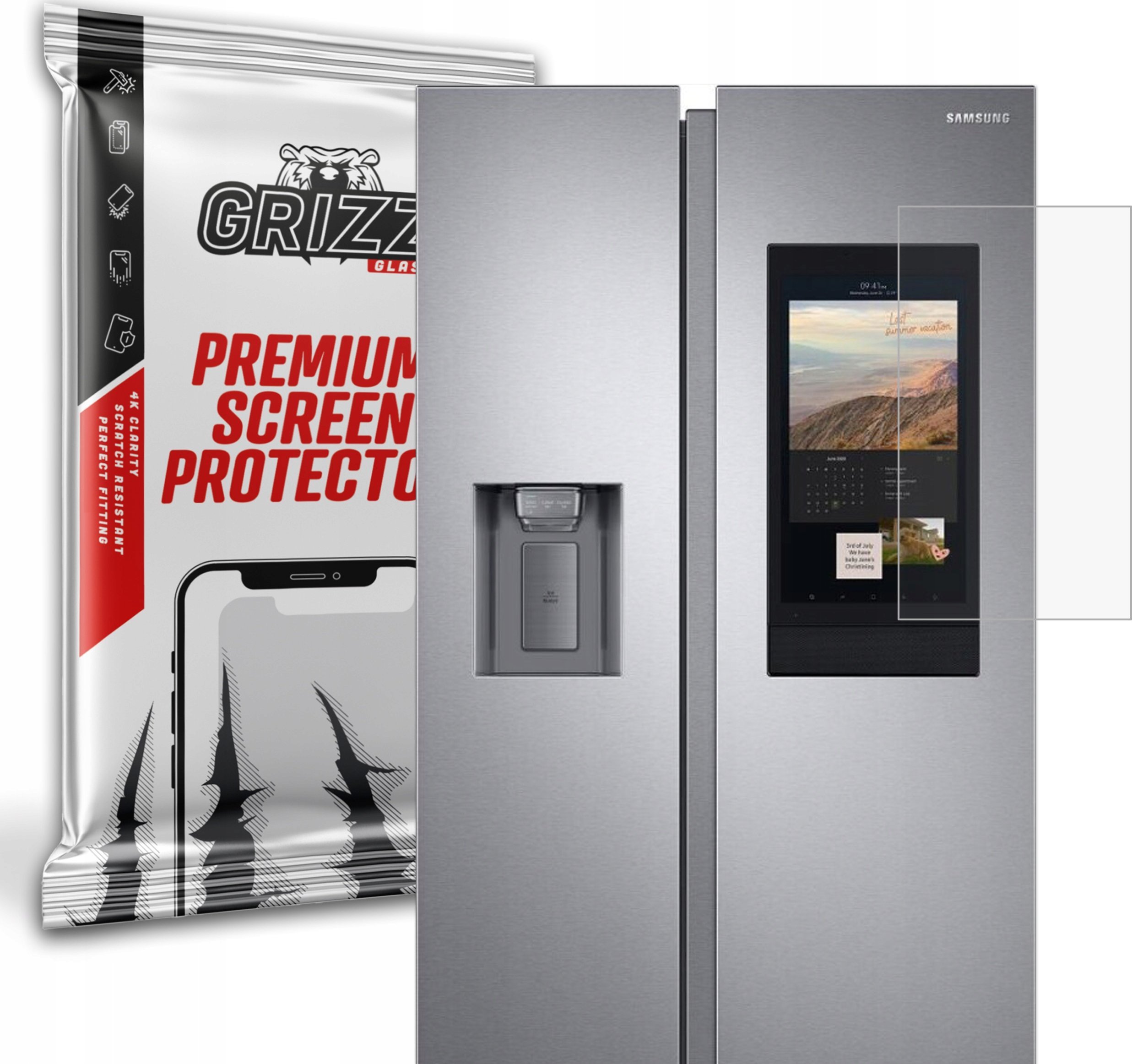 GrizzGlass Folia matowa GrizzGlass PaperScreen do Samsung RF65A977FSG Family Hub