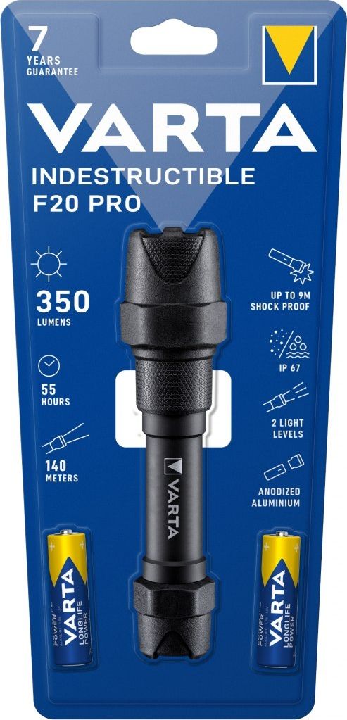 Latarka Varta Varta Indestructible F20 Pro 6 Watt LED Aluminum 350 Lumen