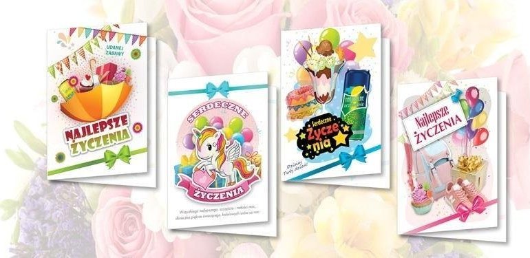 Top Graphic Karnet B6 z nalepkami Życzenia dzieci (10szt) MIX