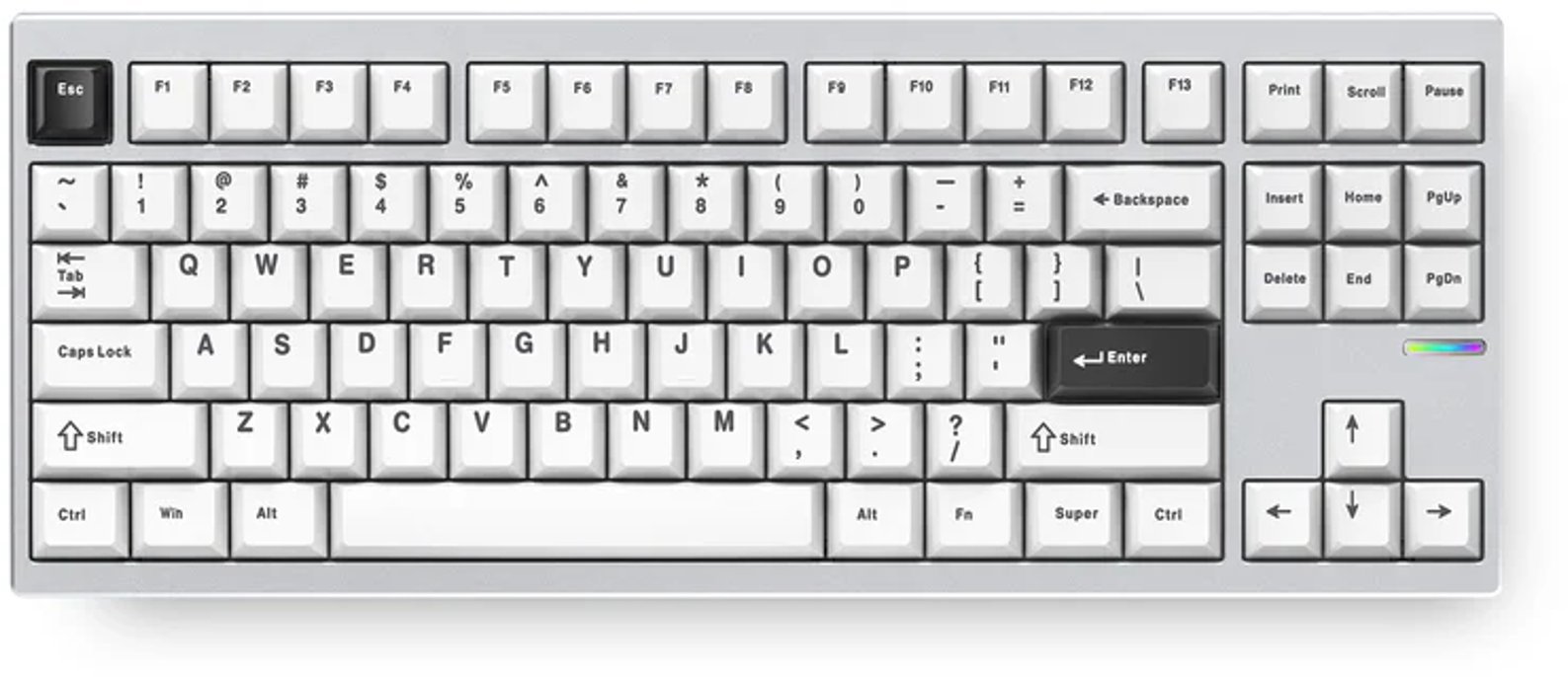 Klawiatura MCHOSE GX87 Ultra Vintage White (MC-GX87-A7)