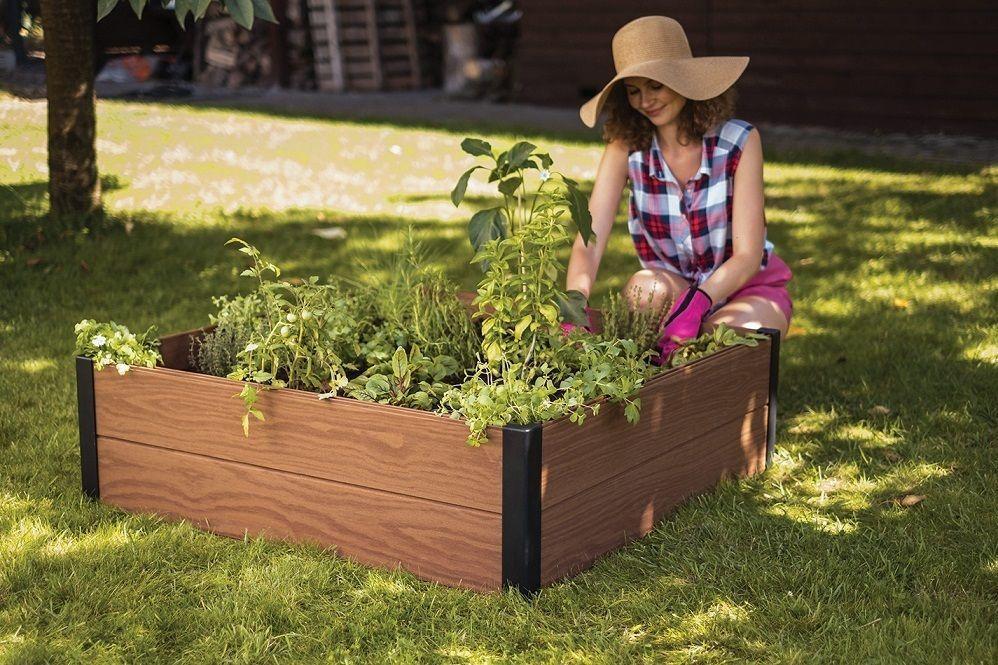 Keter Doniczka Maple Square, brązowa
