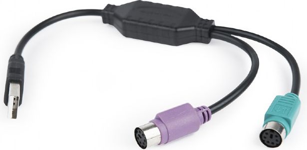 Adapter USB Gembird USB - PS/2 x2 Czarny (UAPS12-BK)