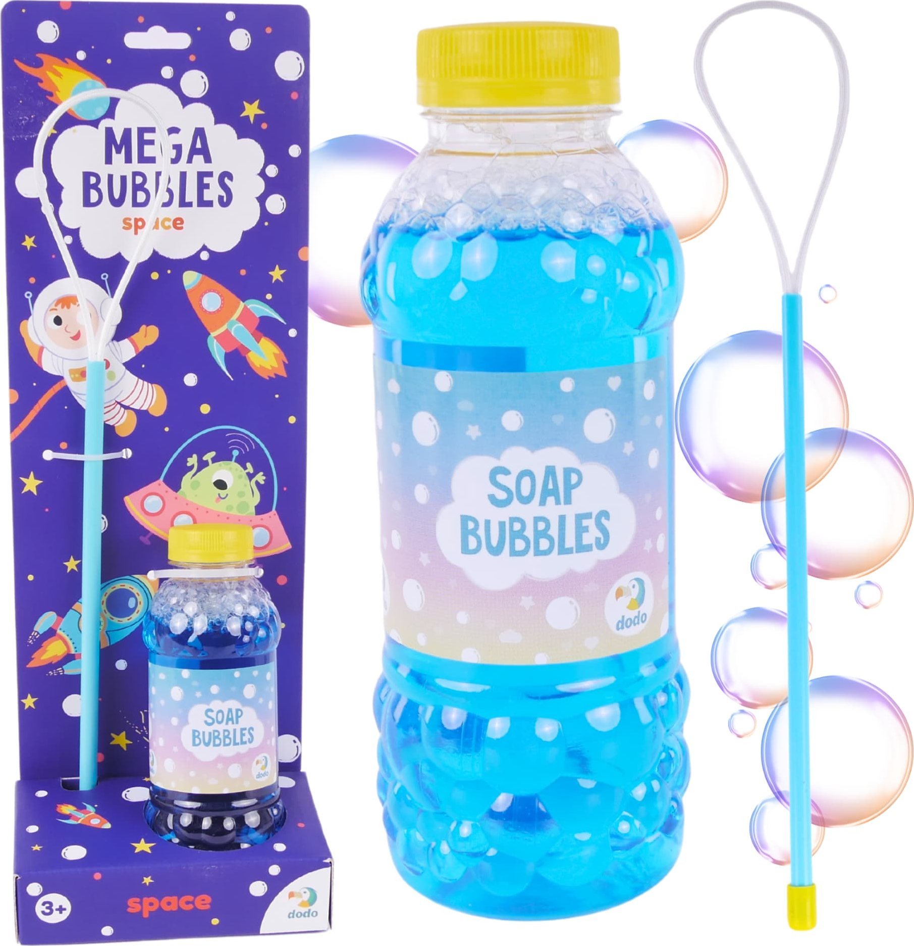 Dodo Bańki Mydlane Mega Kosmos Płyn Do Baniek Mydlanych Zestaw Obręcz Kijek