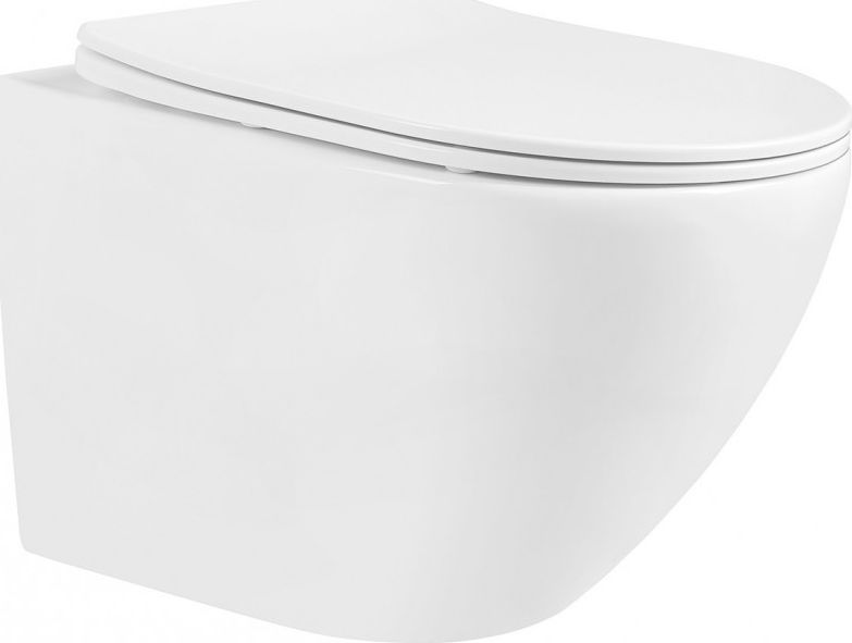 Miska WC Mexen Mexen Lena miska wc Rimless z deską wolnoopadającą slim, duroplast, biała - 30220300