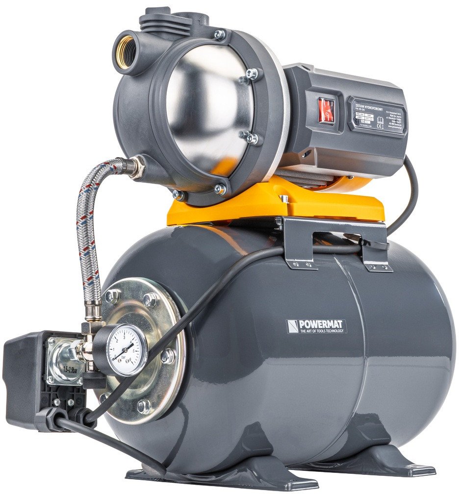 POMPA HYDROFOROWA HYDROFOR DO WODY ZBIORNIK 24L 900W WYDAJNY ZESTAW 6500L/H