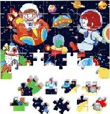 PUZZLE DREWNIANE 60 ELEMENTÓW 4 WZORY