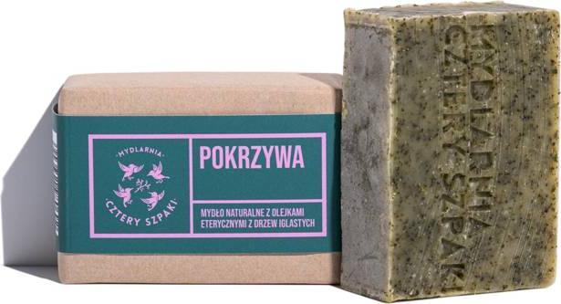 Mydlarnia Cztery Szpaki Mydło POKRZYWA z olejkami eterycznymi z drzew iglastych