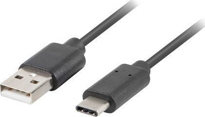 Kabel USB Lanberg USB-A - USB-C 0.5 m Czarny (Z26783)