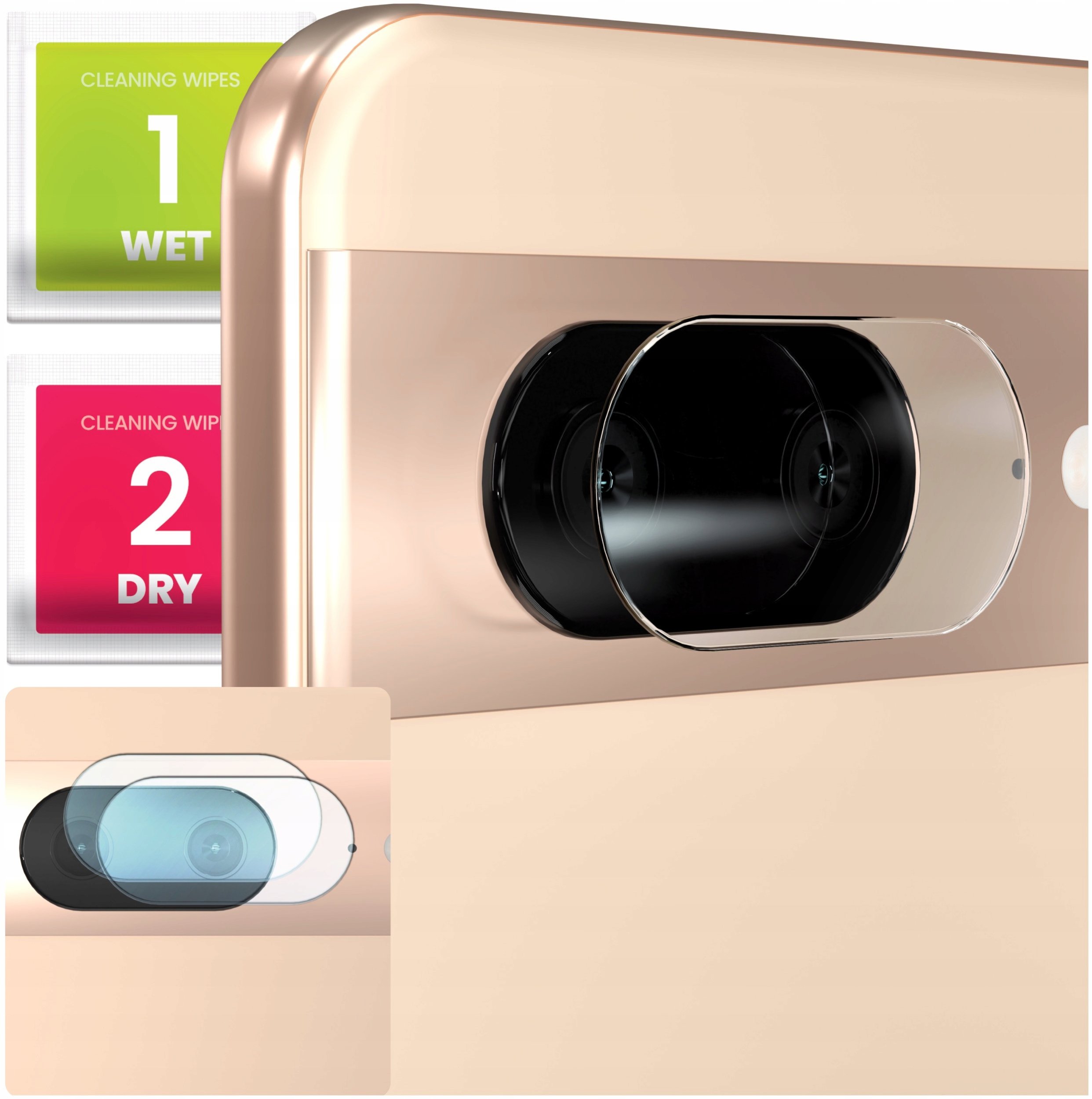 2-PAK Szkło Na Aparat Do Google Pixel 7 (Hartowane, Ochronne, Na Obiektyw)