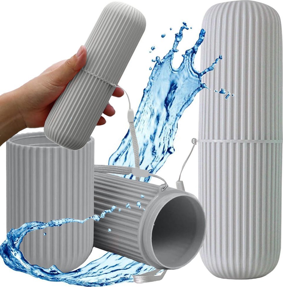 Verk Etui pojemnik na szczoteczkę pastę do zębów podróży organizer kosmetyczka Etui pojemnik na szczoteczkę pastę do zębów podróży organizer kosmetycz