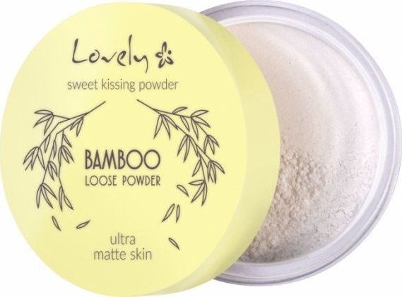 Lovely LOVELY_Sweet Kissing Powder Bamboo Loose Powder Ultra Matte Ultra Matte Skin transparentny matujący puder bambusowy do twarzy 5,5g