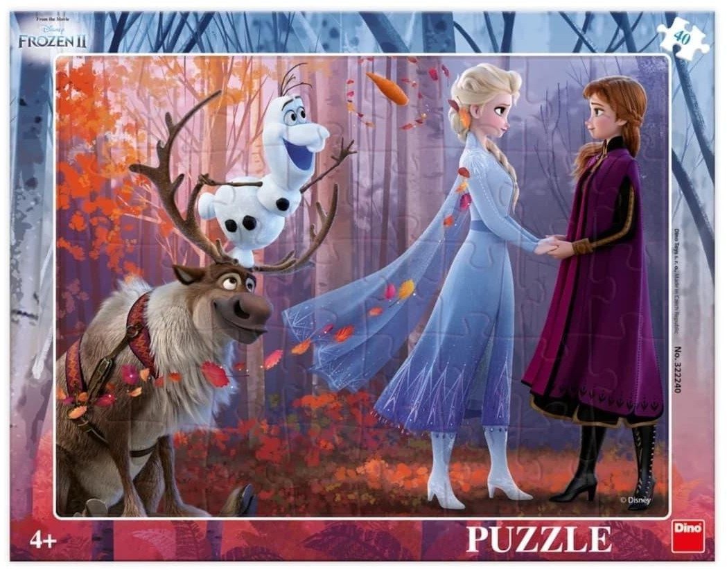 Puzzle 40 ramkowe Kraina Lodu Frozen Siostry
