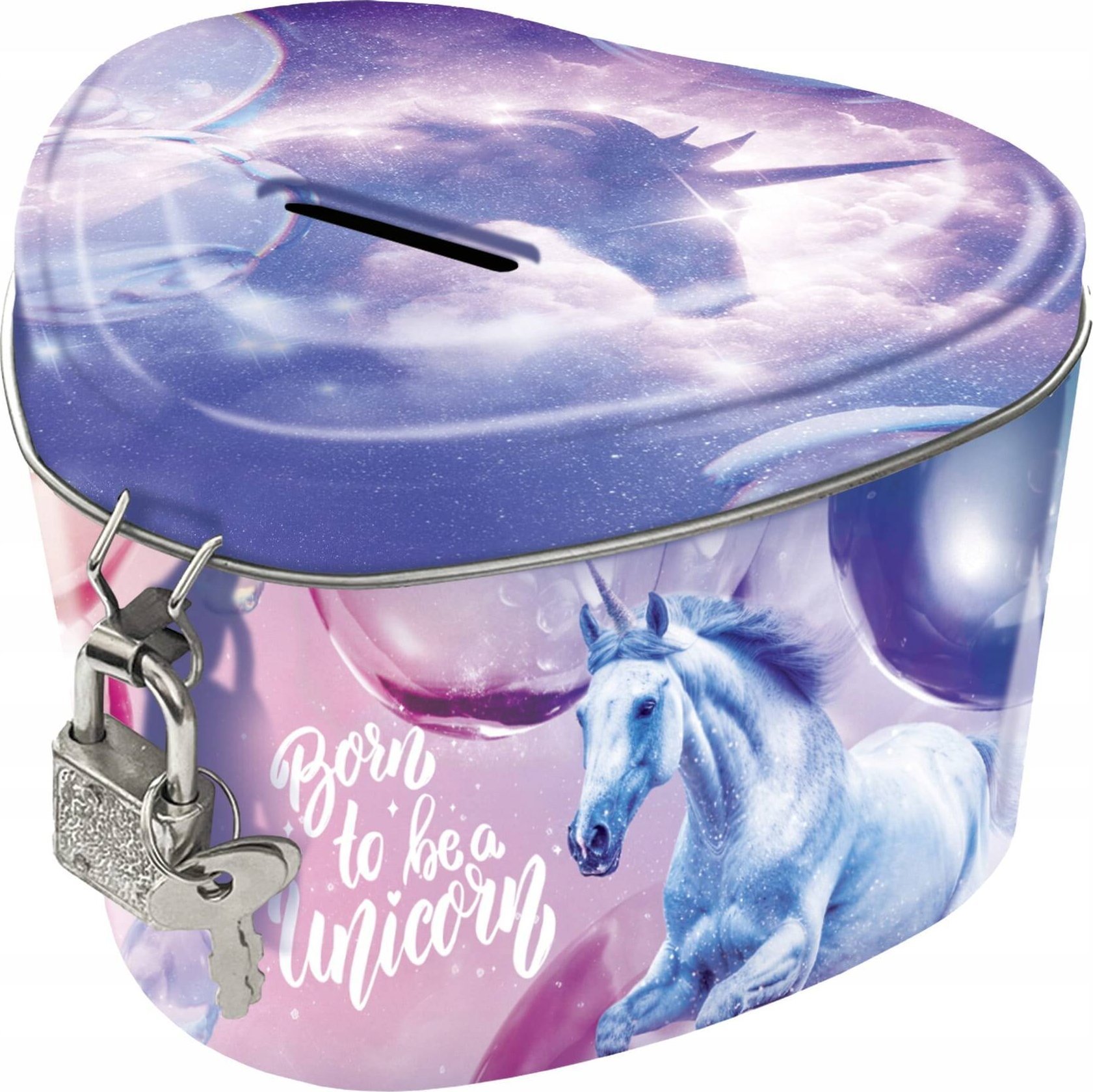 Derform SKARBONKA MET ZAM SERCE JEDNOROZEC 15 DERF FOL