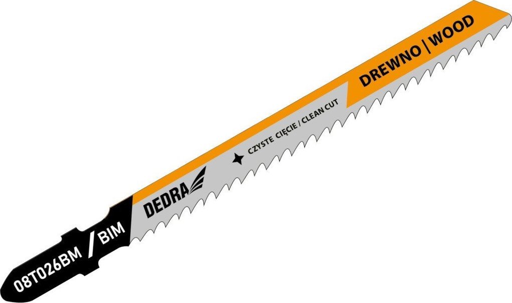 Dedra Brzeszczoty do wyrzynarki 100/75mm, drewno, BIM, T, 2szt