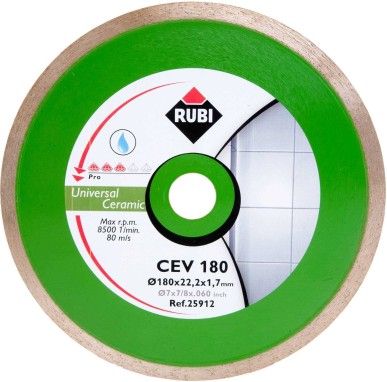 Rubi RUBI TARCZA DIAMENTOWA CEV 180 x 22,2mm PRO (RUBI25912)