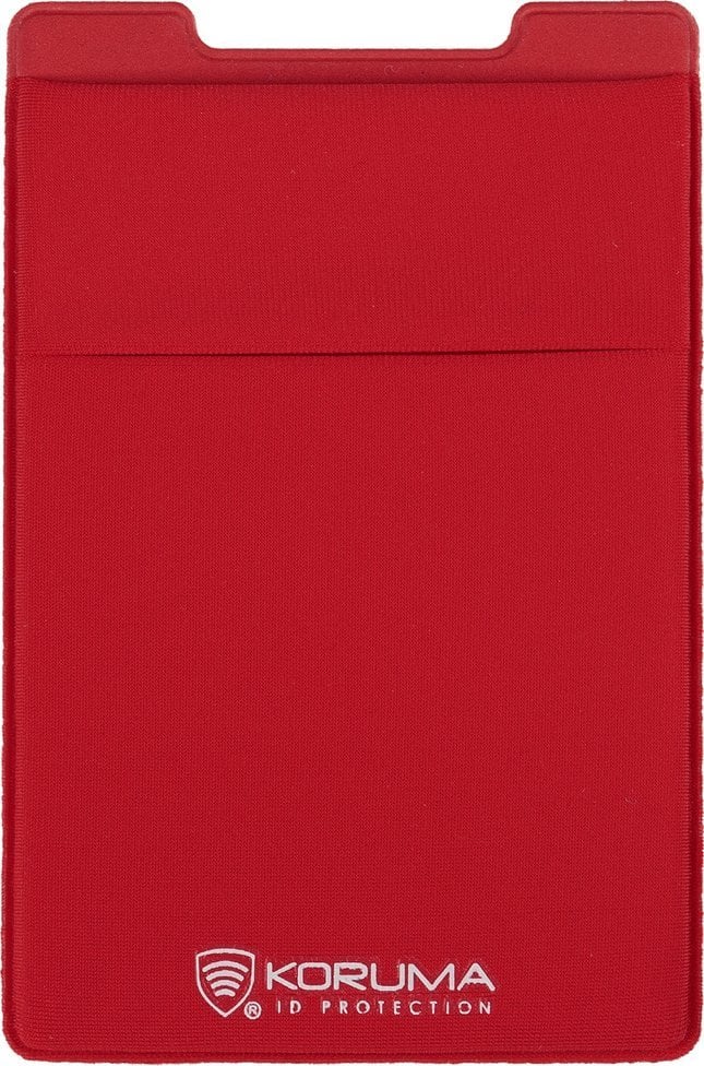 KORUMA Przyklejane etui z lycra na kartę (czerwony) Uniwersalny