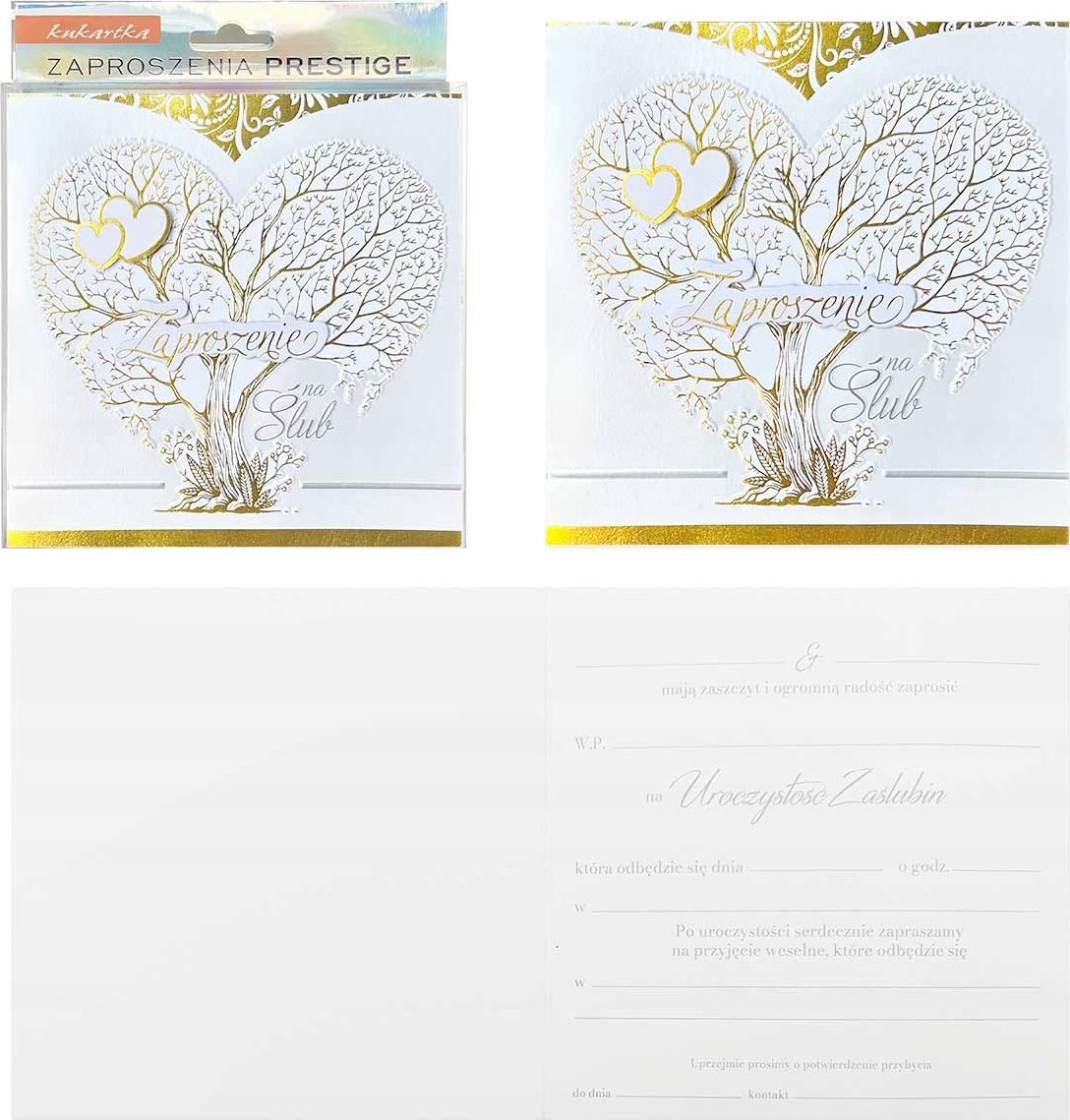 Teka Zaproszenie ¦lub 5szt