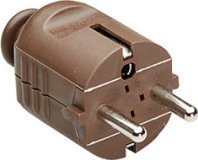 Bachmann Wtyczka z uziemieniem BACHMANN, brązowa, niełamliwa, do montażu