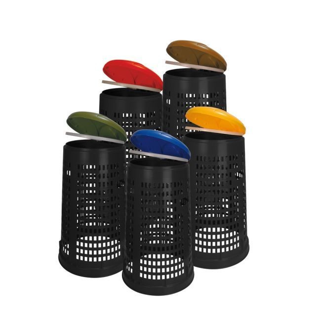 Stojak na worki RUFF czarny pokrywa niebieska 1szt.