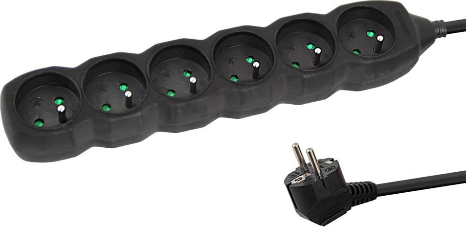 Listwa zasilająca Esperanza ELK209K Esperanza listwa zasilająca 6 gn. 1.5m czarna