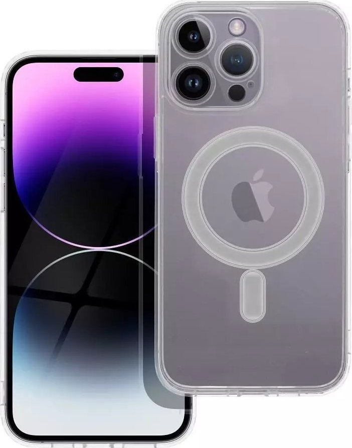 OEM Futerał CLEAR MAG COVER z ochroną aparatu kompatybilny z MagSafe do IPHONE 14 Pro Max transparentny