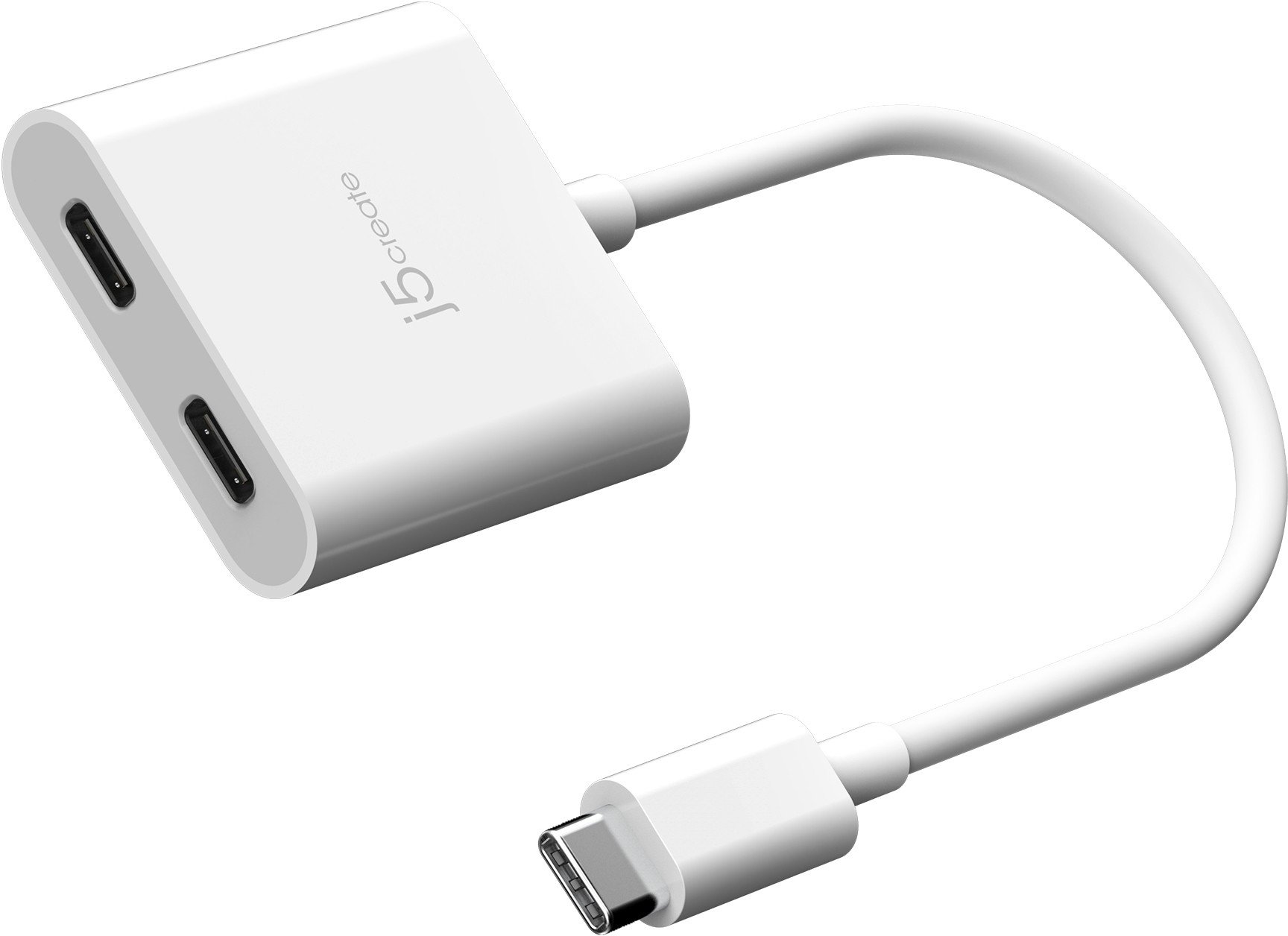 Adapter USB j5create JCA164 0,1 m USB Type-C Biały
