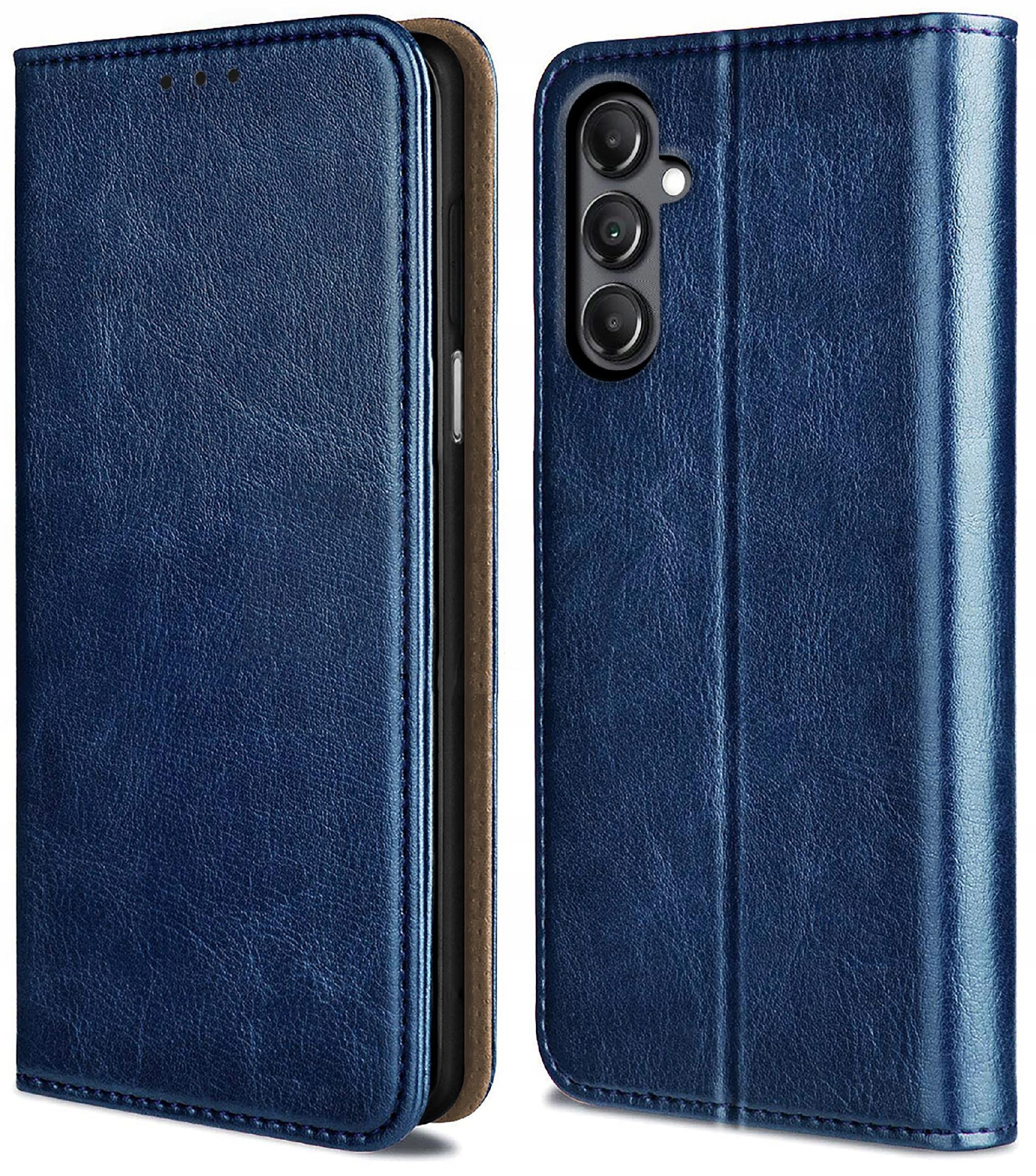 Etui do Samsung Galaxy A16 5G SKÓRZANE PORTFEL MAGNETYCZNE + SZKŁO 9H