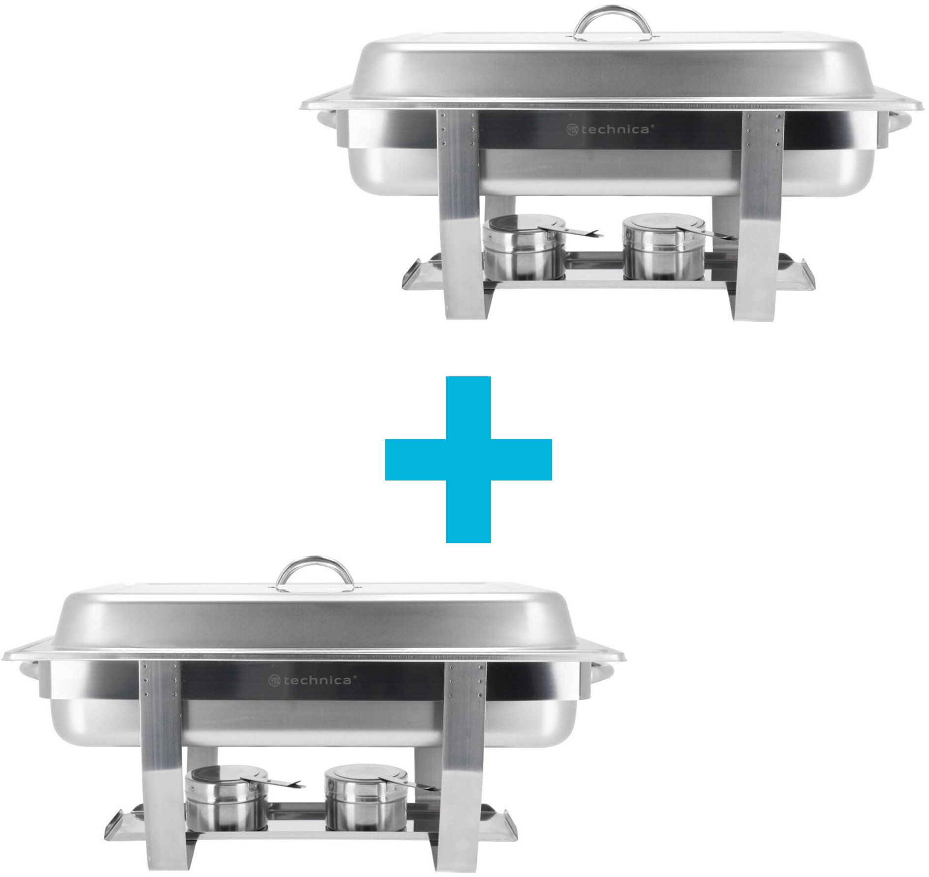 Podgrzewacz gastronomiczny GN 1/1, 9 l, 605x370x240 mm - 2 szt. | TECHNICA, Silver Line