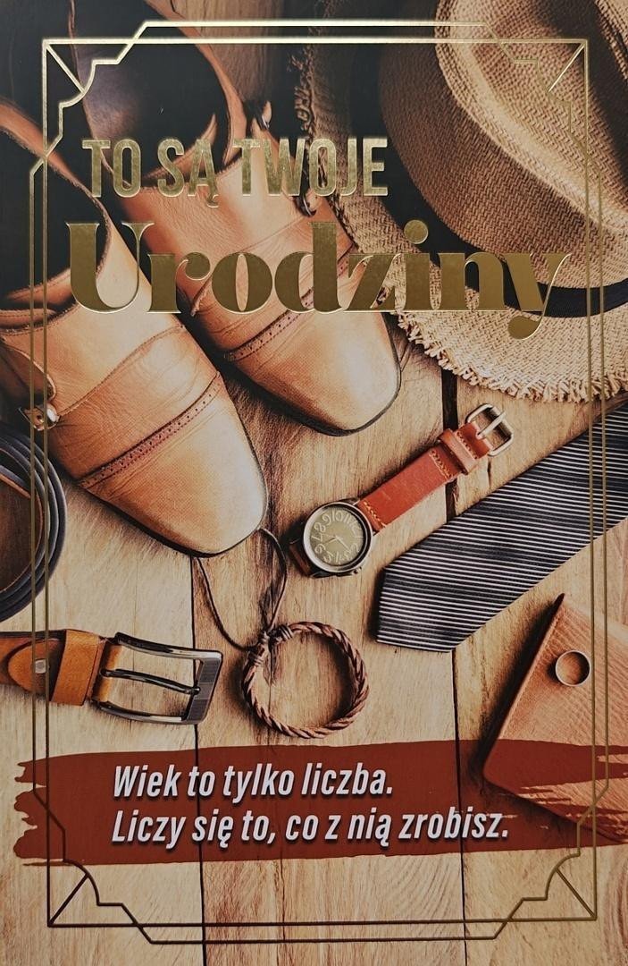 Karnet urodziny z wymiennymi cyframi JCX-240