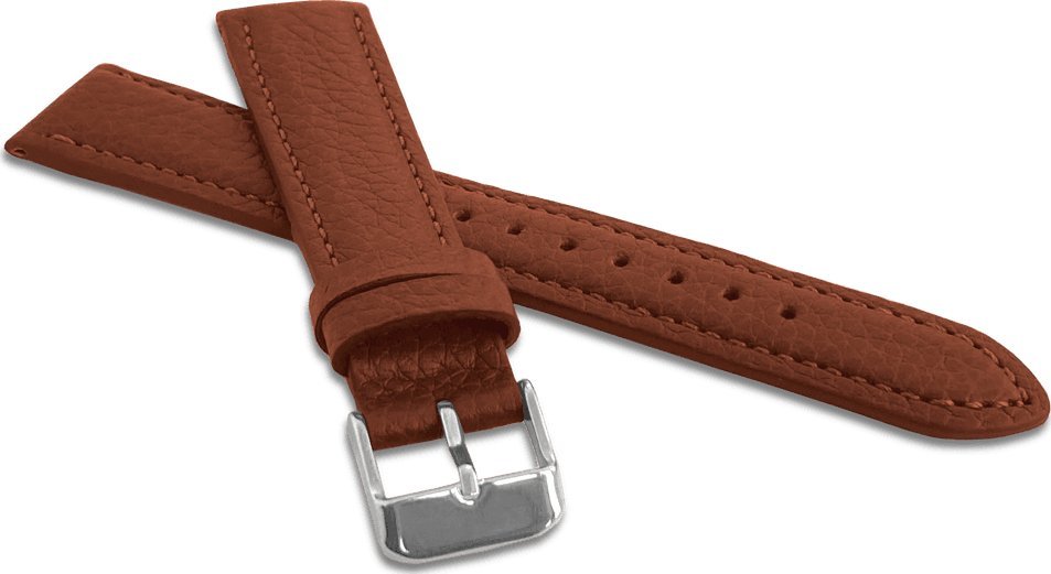 Lavvu LAVVU Brązowy wyściełany pasek BISON z luksusowej skóry Top Grain - 18