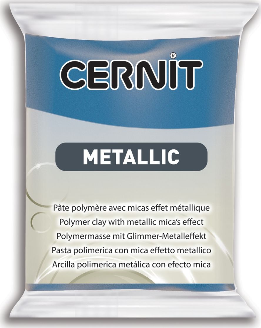 Cernit Modelina metaliczna niebieska 56g