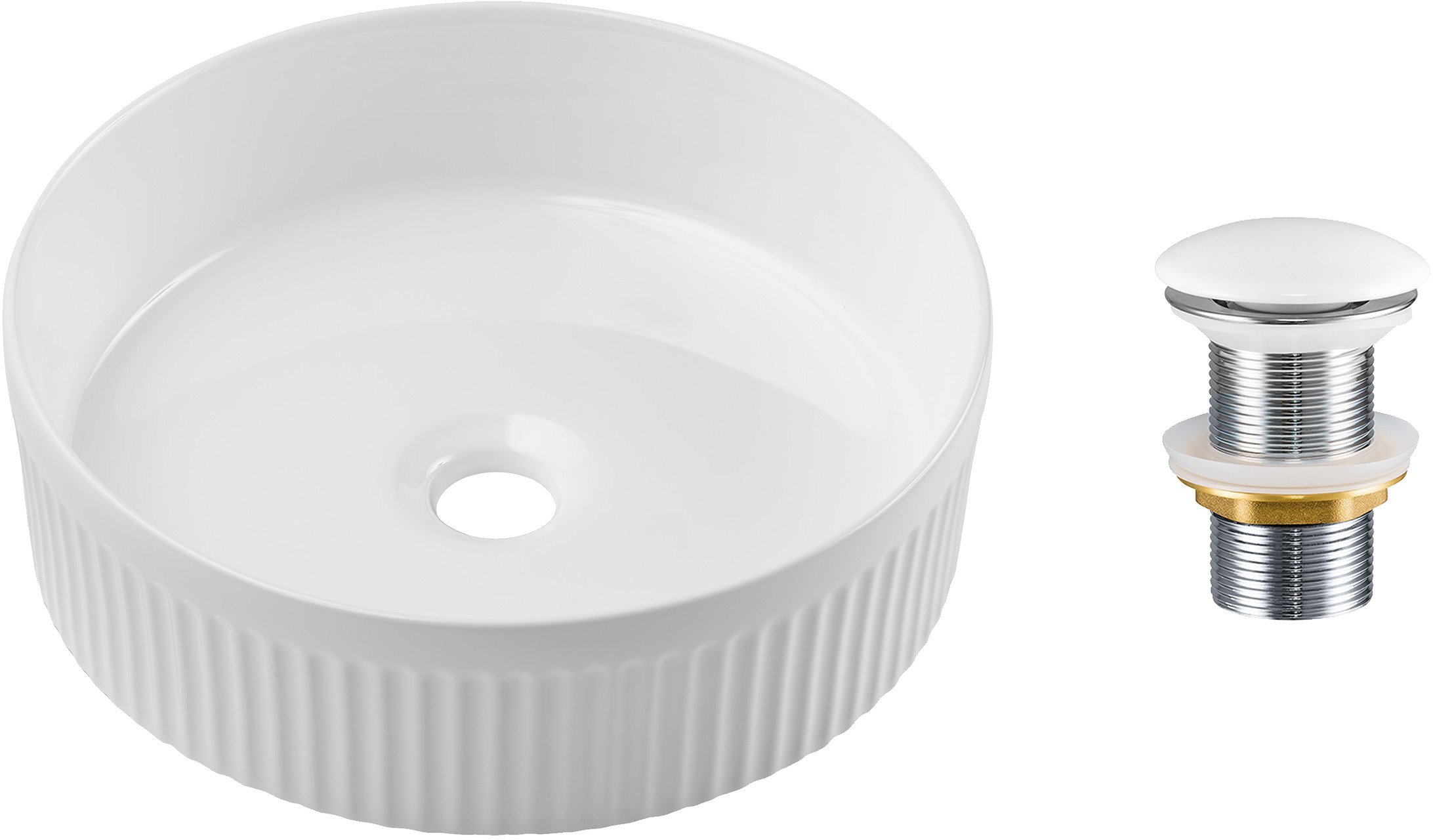 Zestaw Umywalkowy z Korkiem Click-Clack