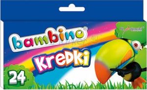 St. Majewski Kredki świecowe woskowe BAMBINO 24 kol.