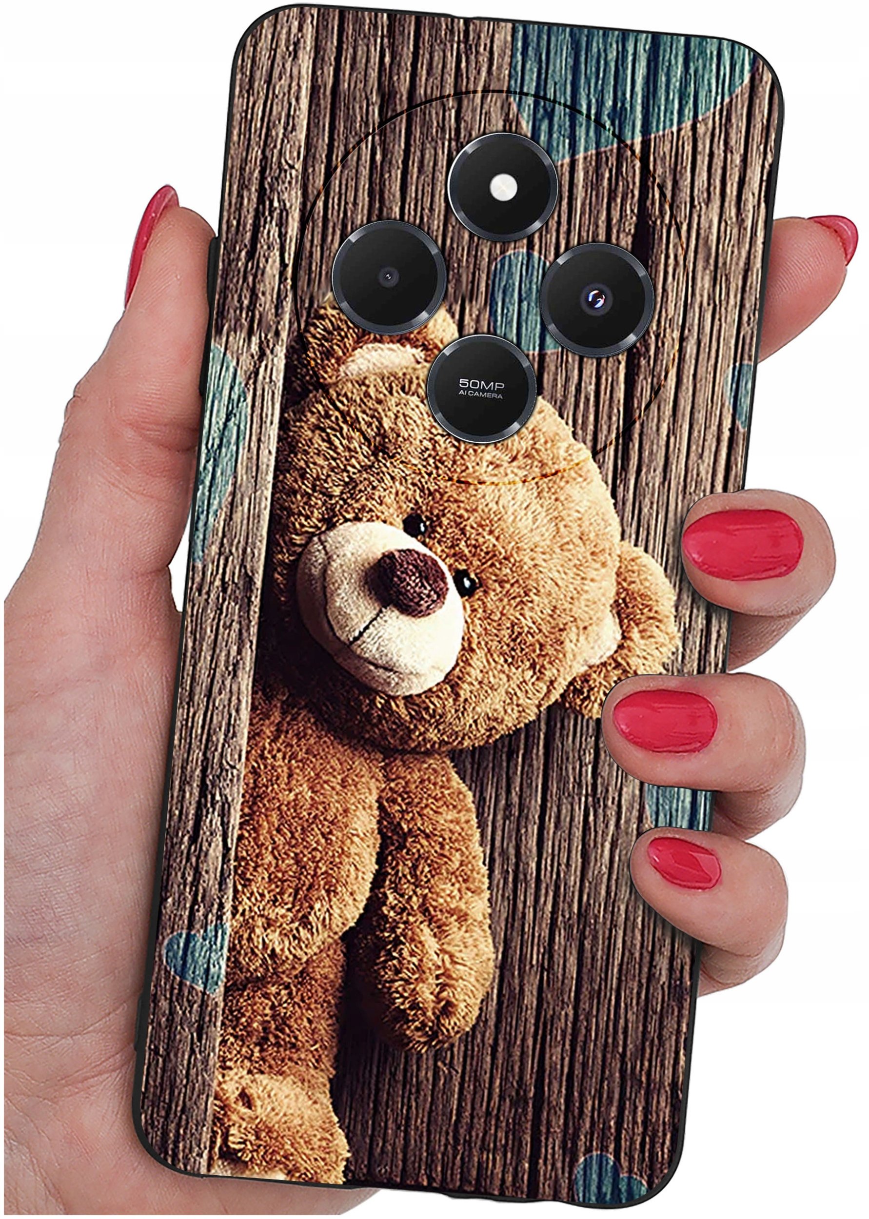 Etui do Xiaomi Redmi 14C WZORY |SILIKONOWE MATT CASE + SZKŁO 9H