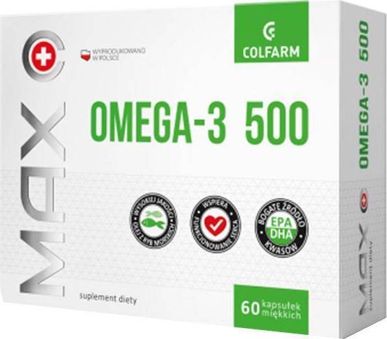 Colfarm Max Omega 3 60 kapsułek miękkich