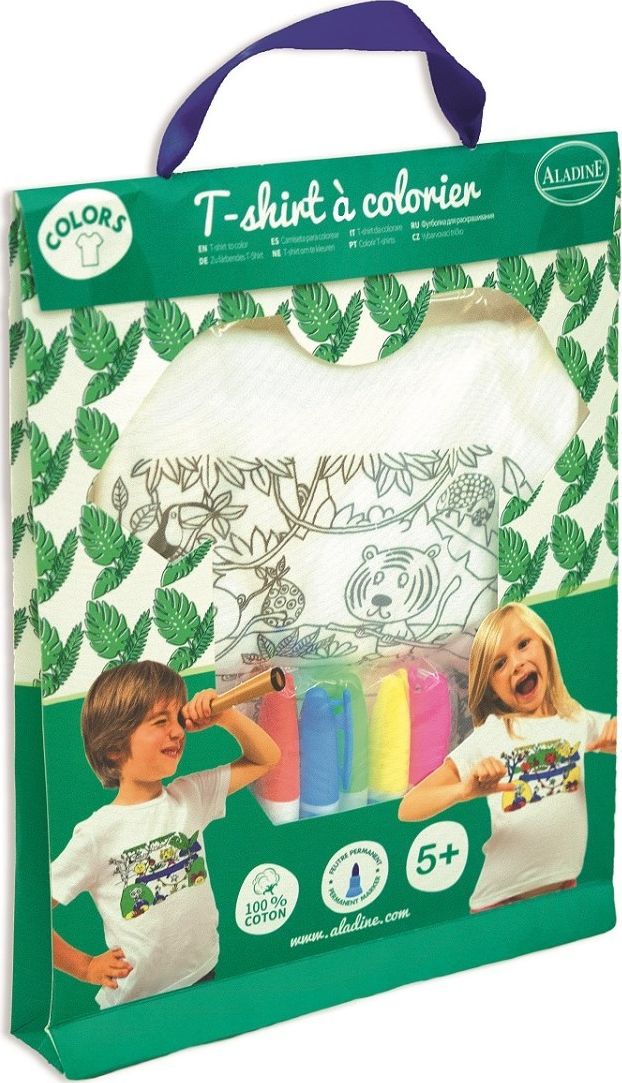 Aladine Koszulka do pokolorowania Dżungla