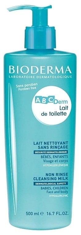 Bioderma ABCDerm Lait de Toilette Non Rinse Cleansing Milk 500 ml
