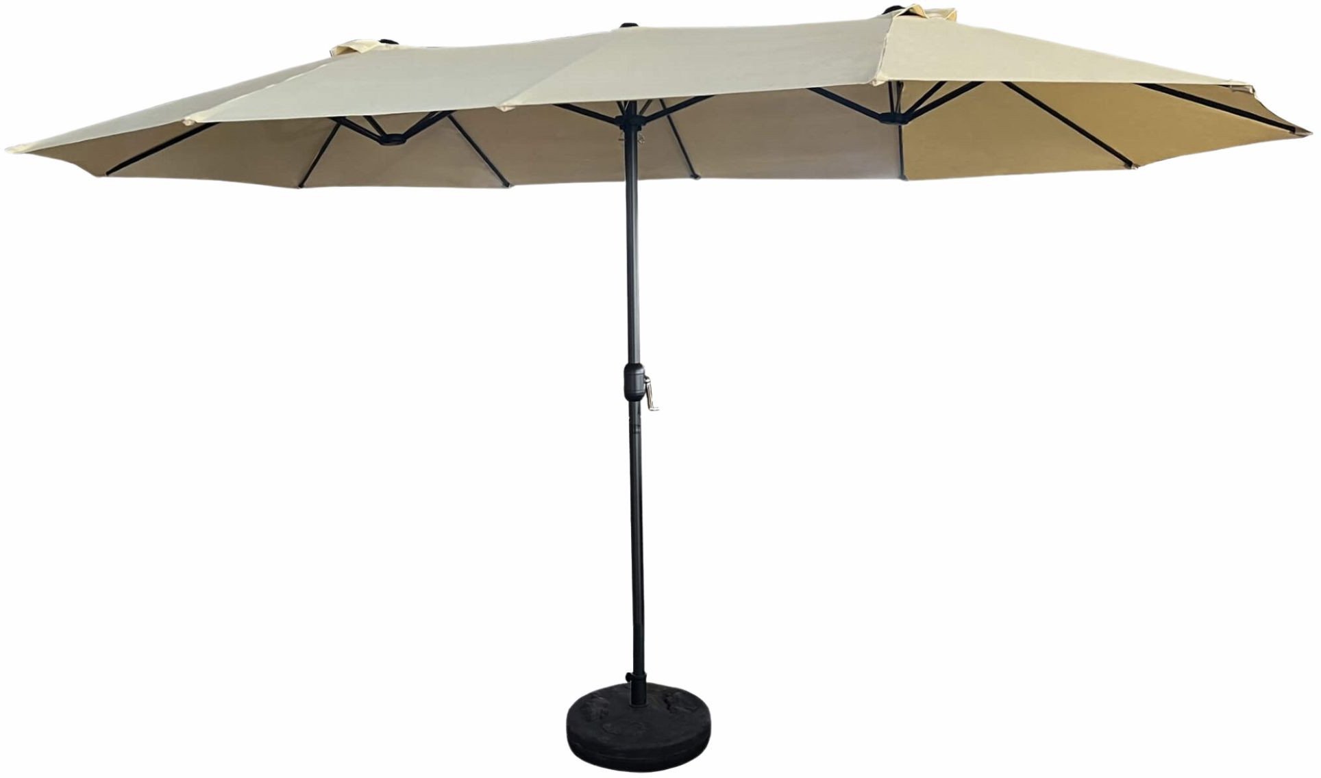 Fancy Garden Parasol ogrodowy TILIA 245x270x460 duży solidny składany z korbką beżowy