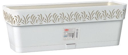 Puku kaste ar paliktni Gaia 50x18x17cm balta 8003507888005