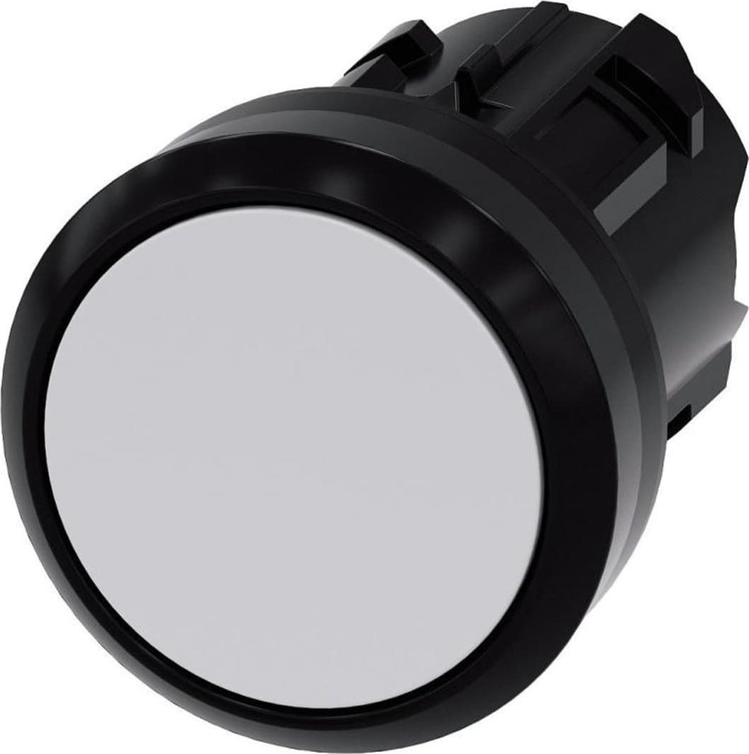 Siemens Przycisk 22mm okrągły tworzywo płaski biały z samopowr 3SU1000-0AB60-0AA0