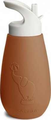 Nuuroo nuuroo - silikonowa butelka BIDON ze słomką Pax Caramel Cafe poj. 350 ml