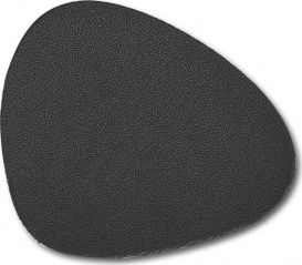 Zeller Podkładka pod szklankę, skóra syntetyczna, antracytowy, 10 x 12 cm. Set: 6szt.