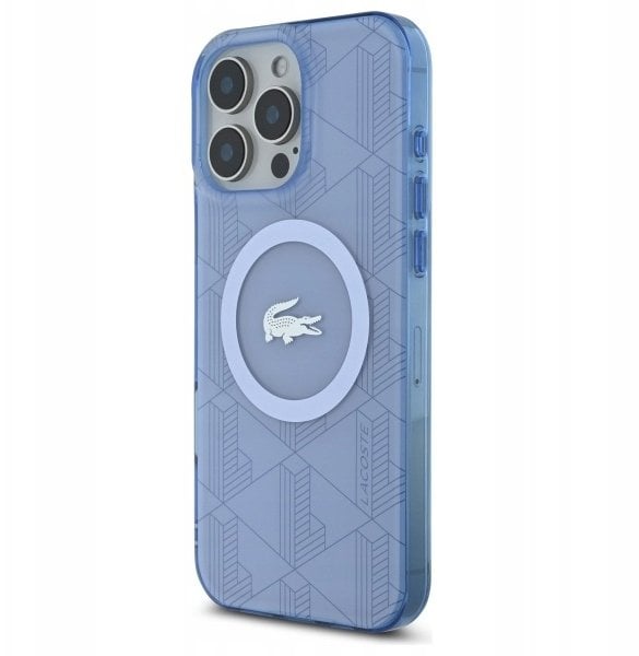 Lacoste LCHMP16LUBSLB iPhone 16 Pro 6.3" jasno niebieski light blue hardcase IML Blend Monogram MagSafe