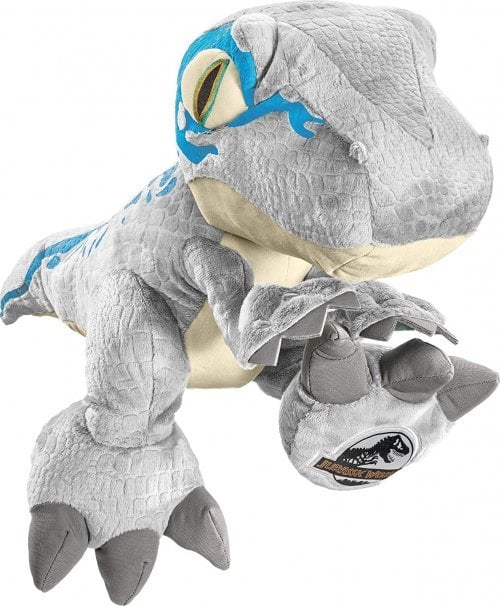 Schmidt Spiele Jurassic World, Blue, cuddly toy (grey/blue, 48 cm)