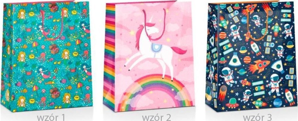 Torba prezentowa Grand Kids 32x26x10cm MIX