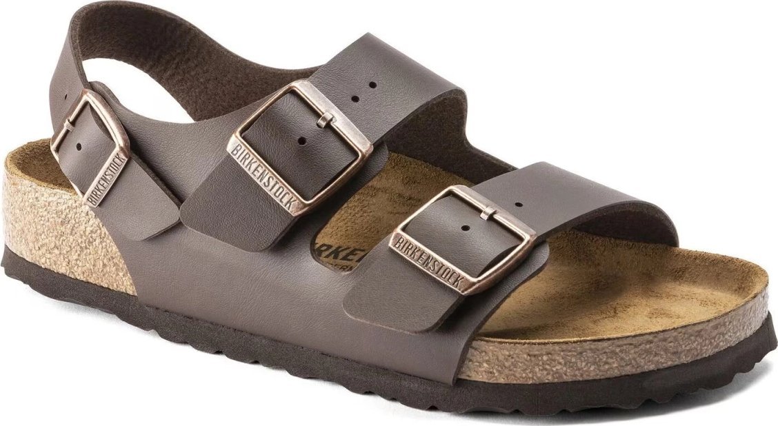 Birkenstock męskie sandały Milano BS 0034701 DARK BROWN (szerokość standardowa) 46
