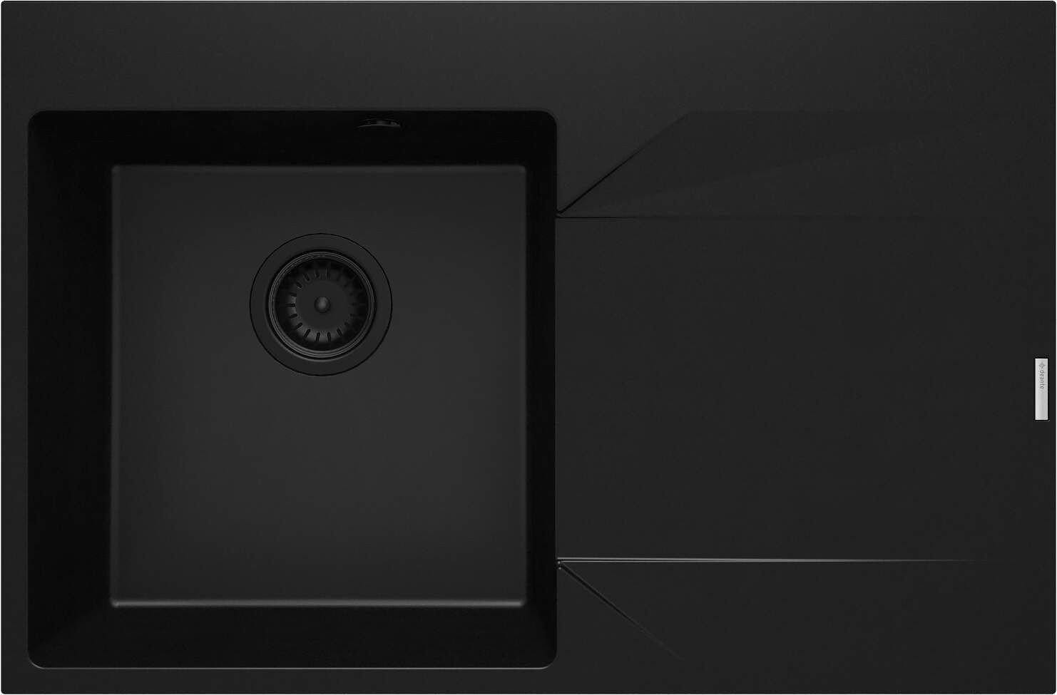 Zlewozmywak granitowy 1-komorowy z ociekaczem - prawy